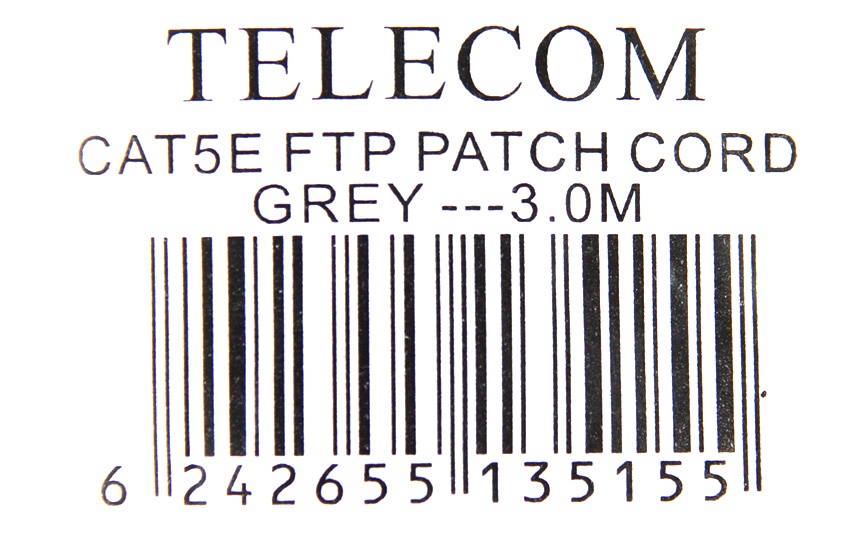 фото Патч-корд TELECOM FTP кат.5e 3m, NA102-FTP-C5E-3M