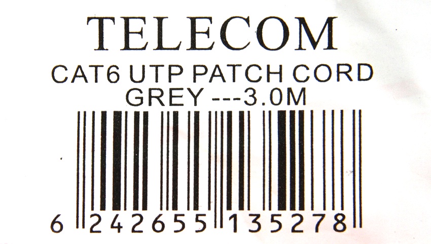 фото Патч-корд TELECOM UTP кат.6, NA102-UTP-C6-3M