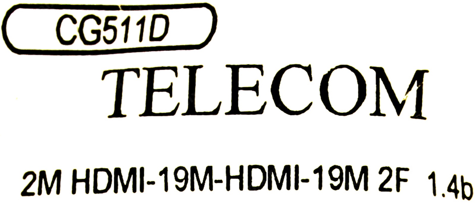 фото Кабель TELECOM HDMI to HDMI 19M -19M ver.1.4b, 2 фильтра, 1.8 2м, CG511D-2M