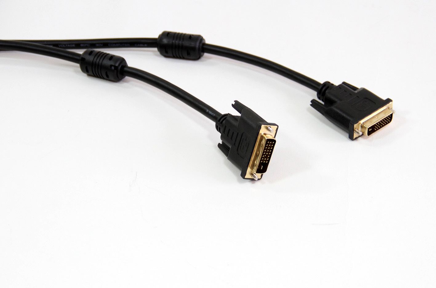 фото Кабель DVI-D--DVI-D Dual link 25M/25M, экран, феррит.кольца, 1.8м Telecom <TCG441D-1.8M>