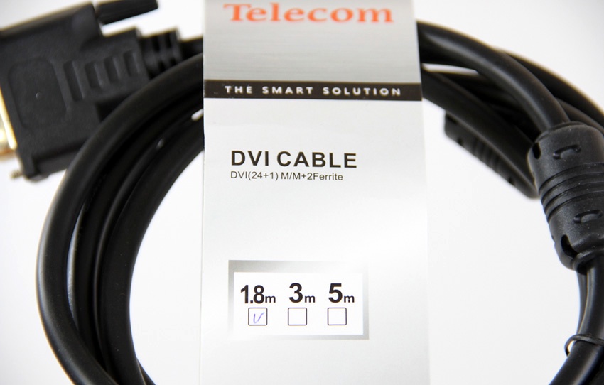 фото Кабель TELECOM DVI-D - DVI-D, TCG441D-1.8M, черный