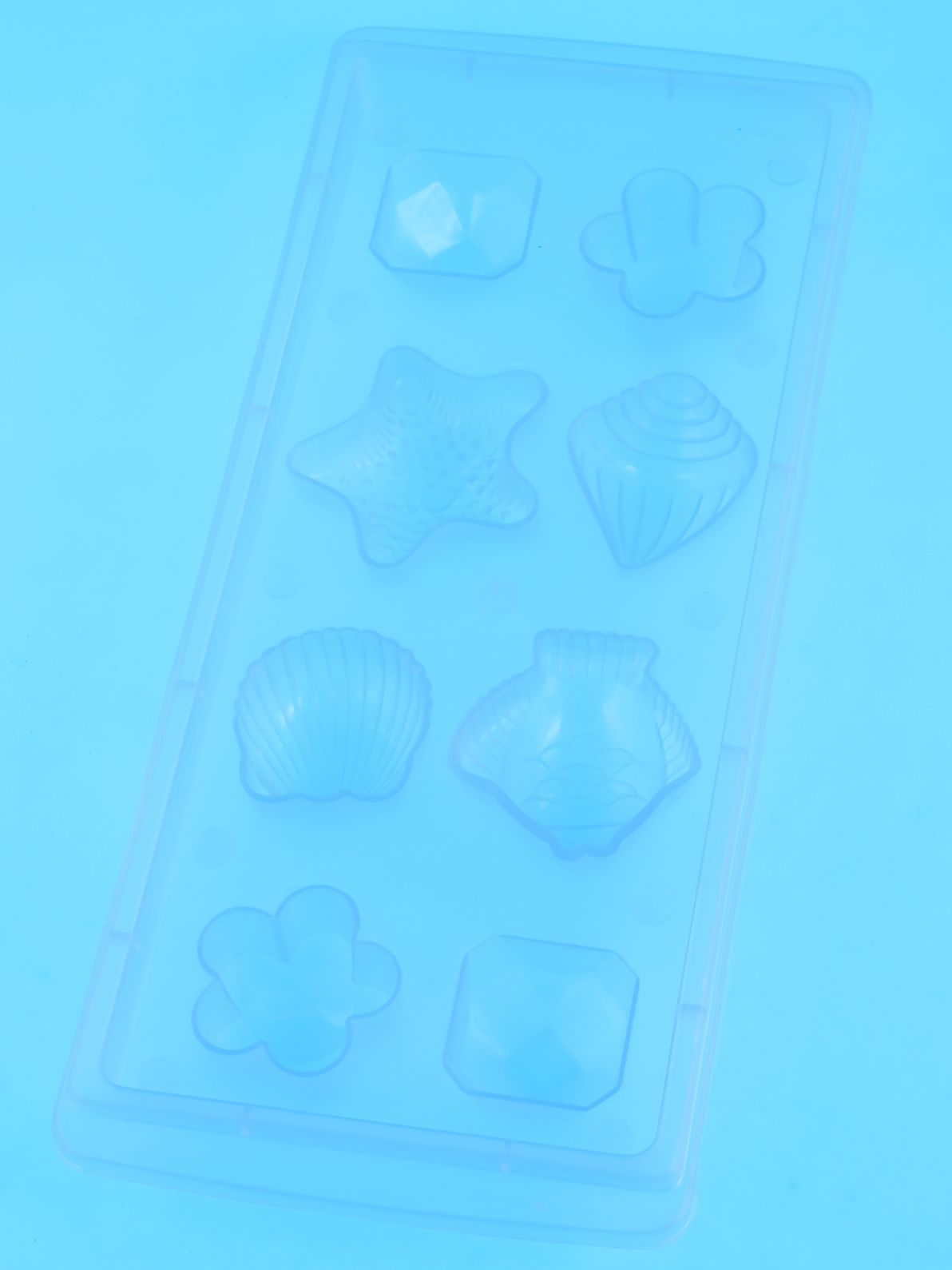 фото Форма для льда Выручалочка "Морские обитатели", OS65, синий