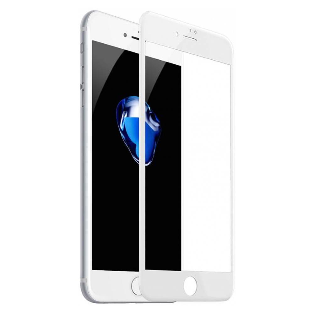 фото Защитное стекло ZUP Защитное стекло 5D для Apple Iphone 7/8, 1252, белый
