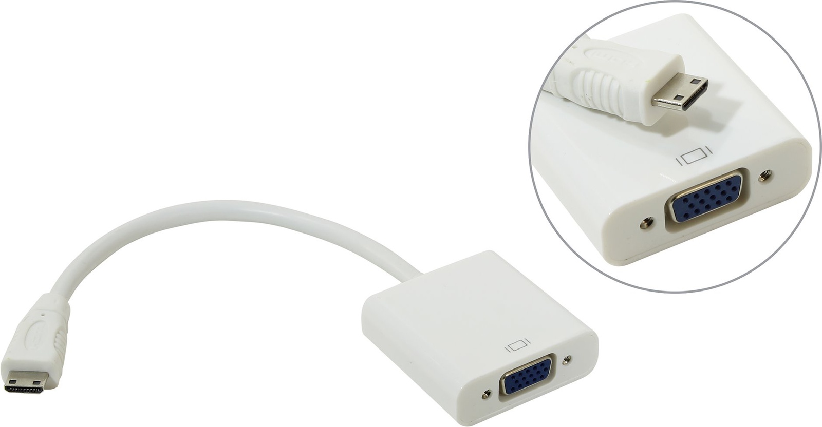 фото Кабель TELECOM Mini HDMI M → VGA F, TA592