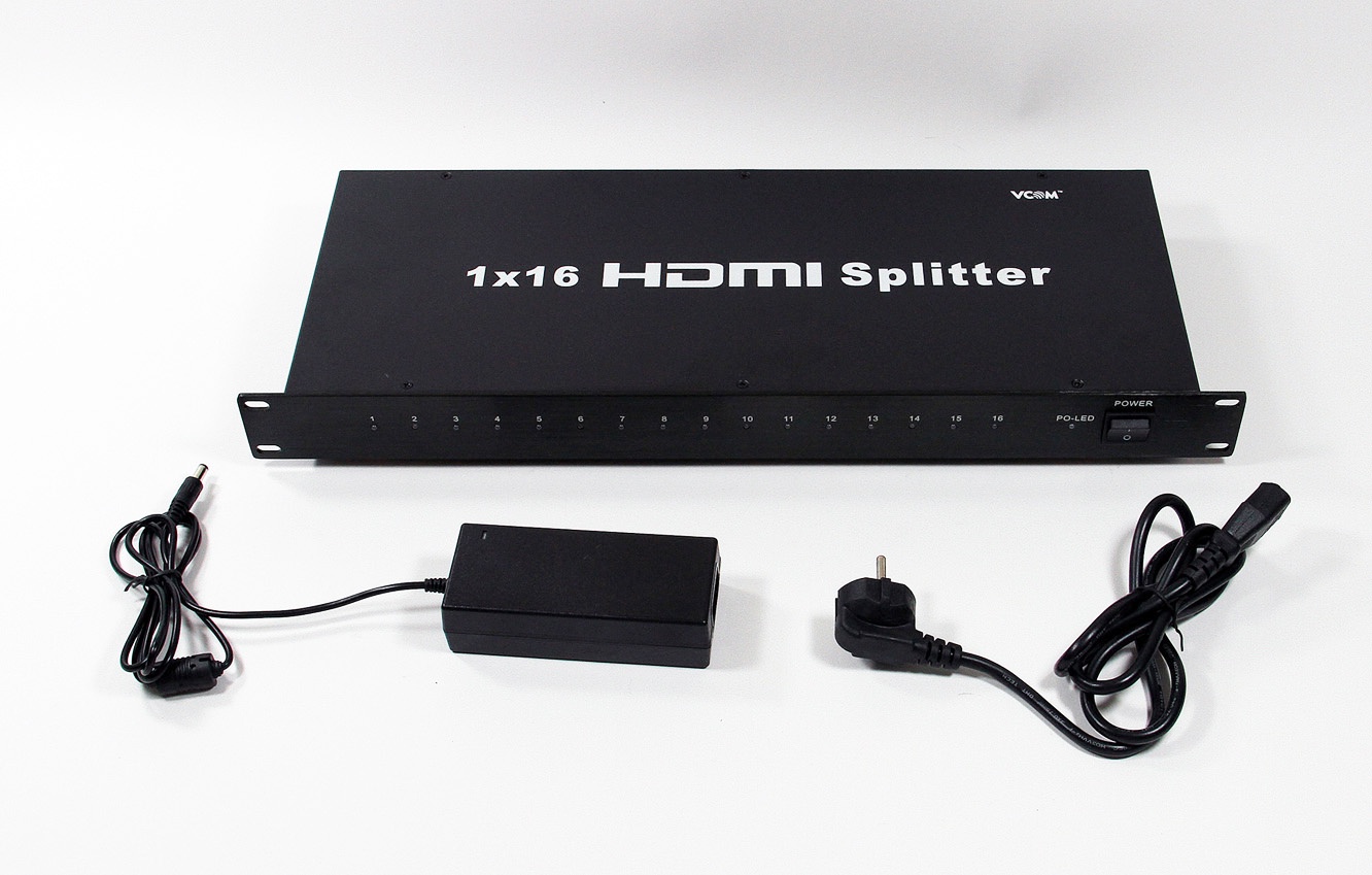 фото Разветвитель HDMI Spliitter 1->16 3D Full-HD 1.4v, каскадируемый VCOM <DD4116>