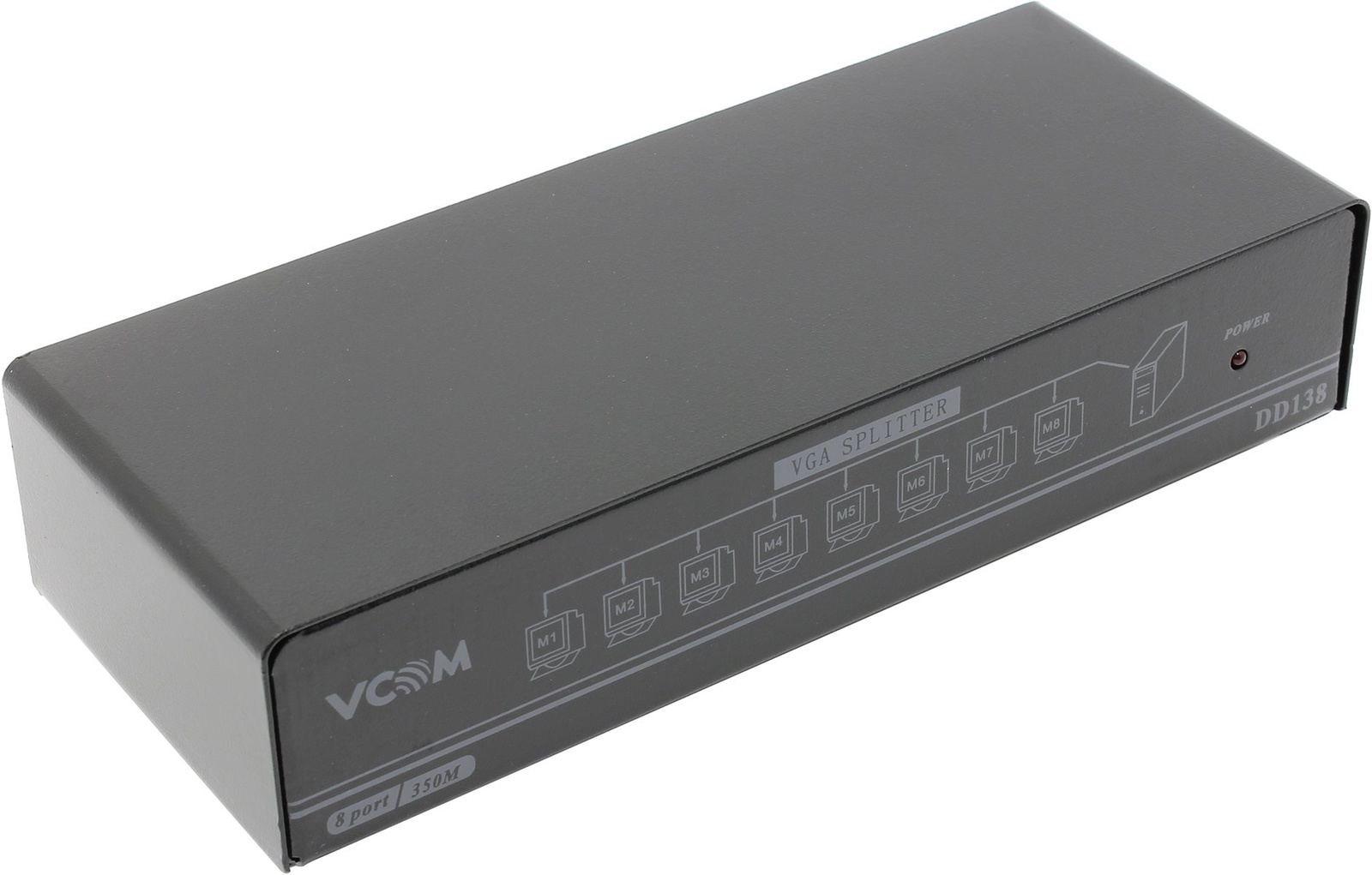 фото Разветвитель VGA 1->8-port (VGA15M+8VGA15F)+б.п. VCOM <VDS8017>