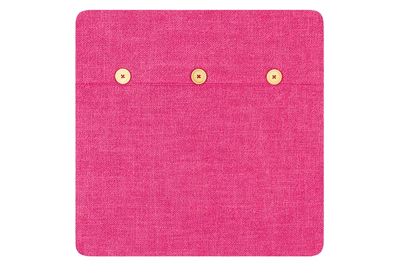 фото Наволочка декоративная EL Casa "Розовая" на пуговицах, 171900, розовый