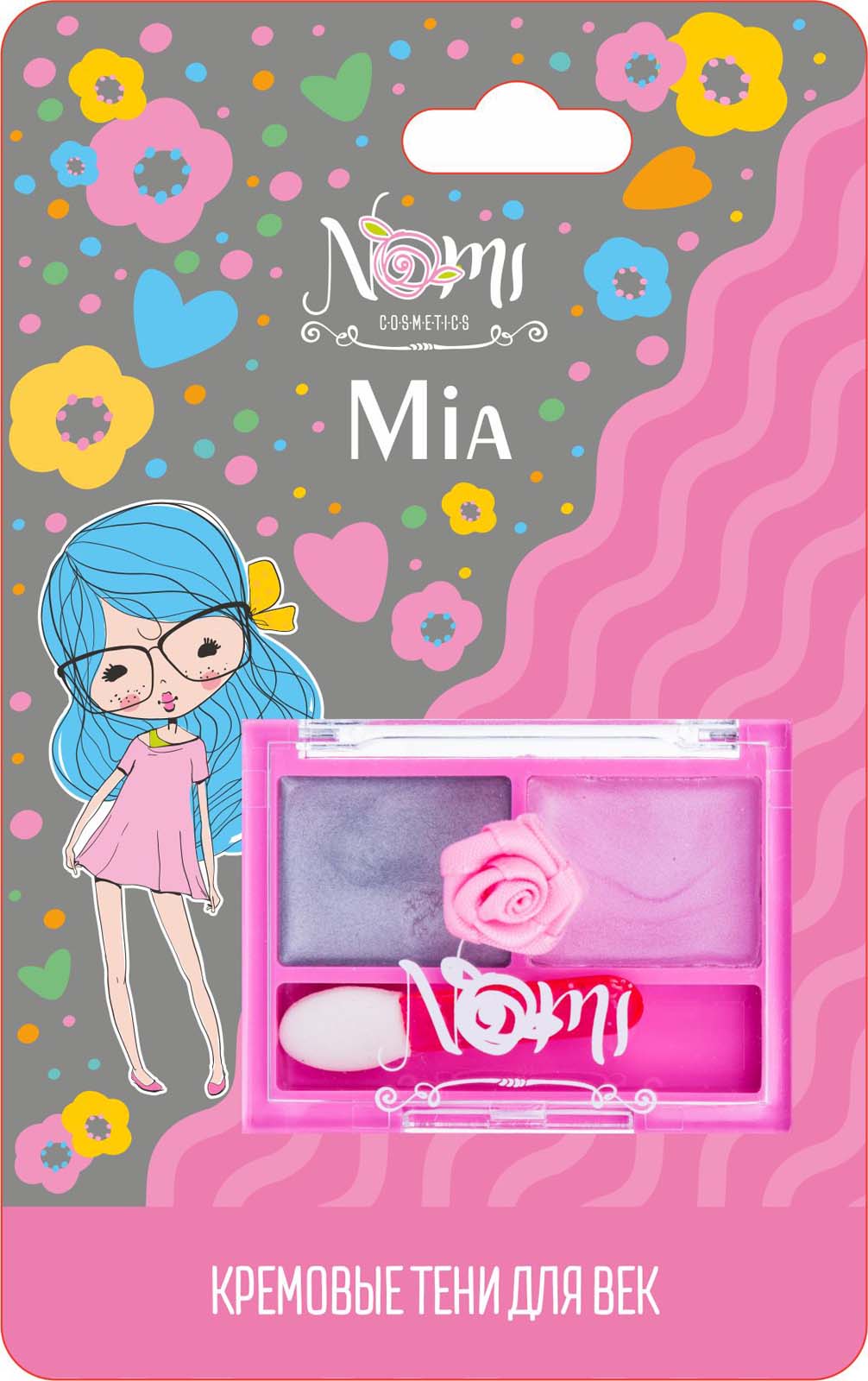 фото Тени для век NOMI «Mia» (на блистере), 3г, 3