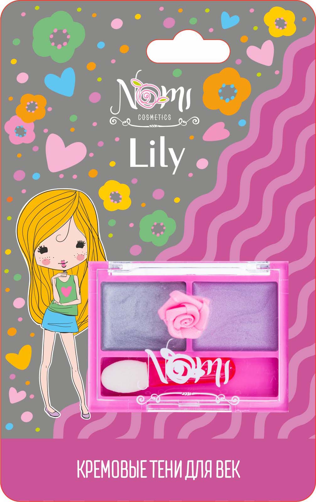 фото Тени для век NOMI «Lily»(на блистере), 3г, 3