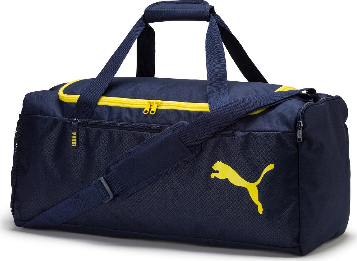 фото Сумка мужская Puma Fundamentals Sports Bag M, 07552806, темно-синий
