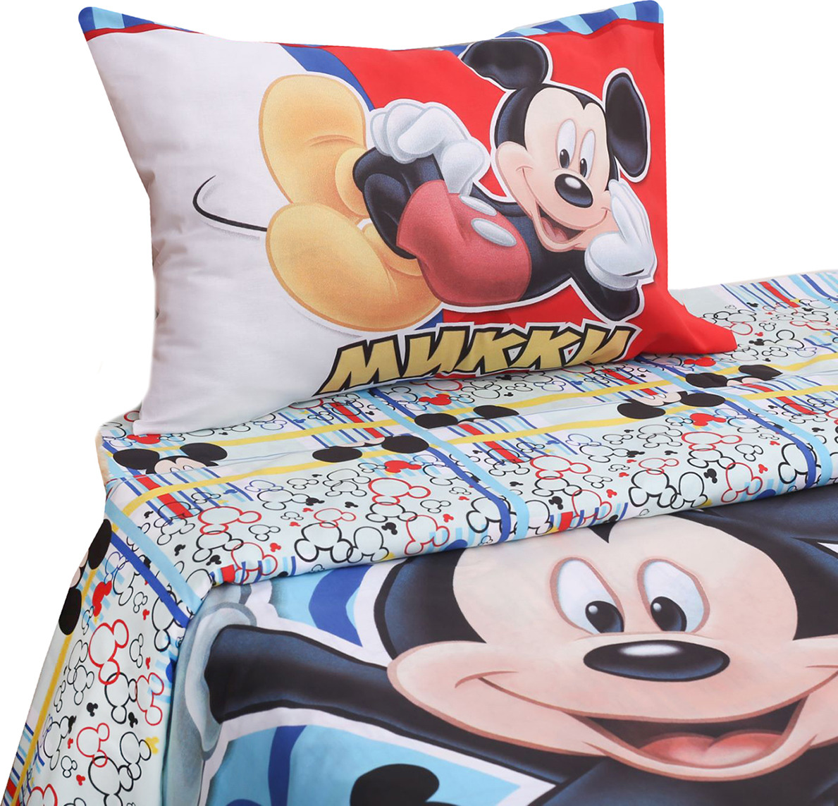 фото Комплект постельного белья Disney Микки Маус, 1343361, разноцветный, наволочка 50x70