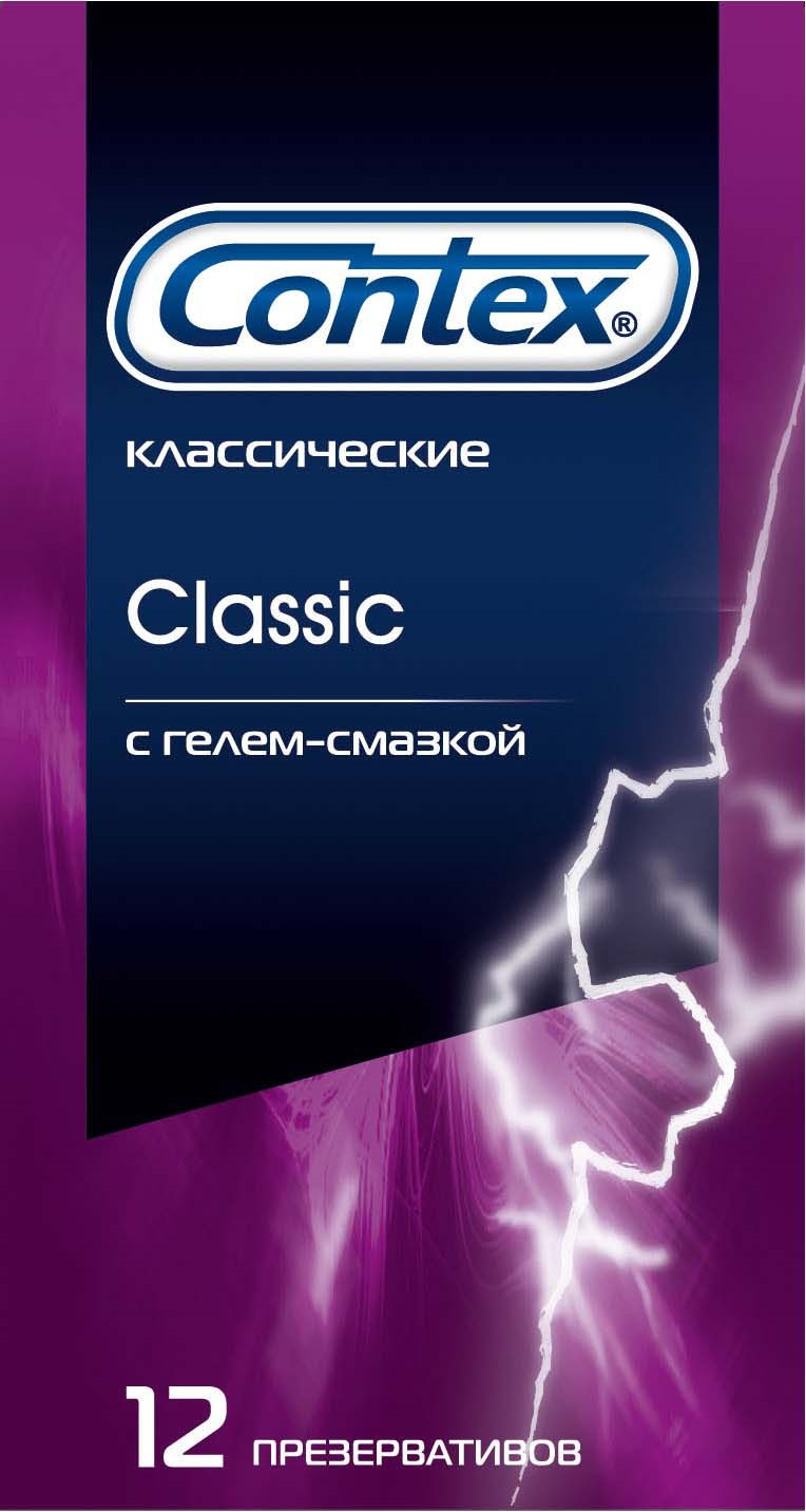 Презервативы Contex Classic, классические, с гелем-смазкой естественные ощущения, 12 шт - изображение