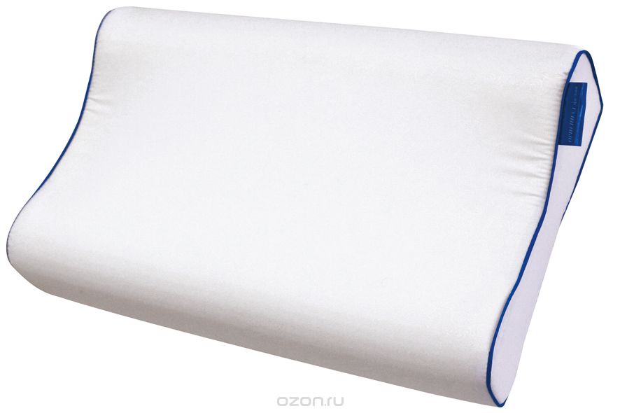 Ортопедическая подушка IQ Sleep Original soft 30 x 50 х 7,5/11, белый