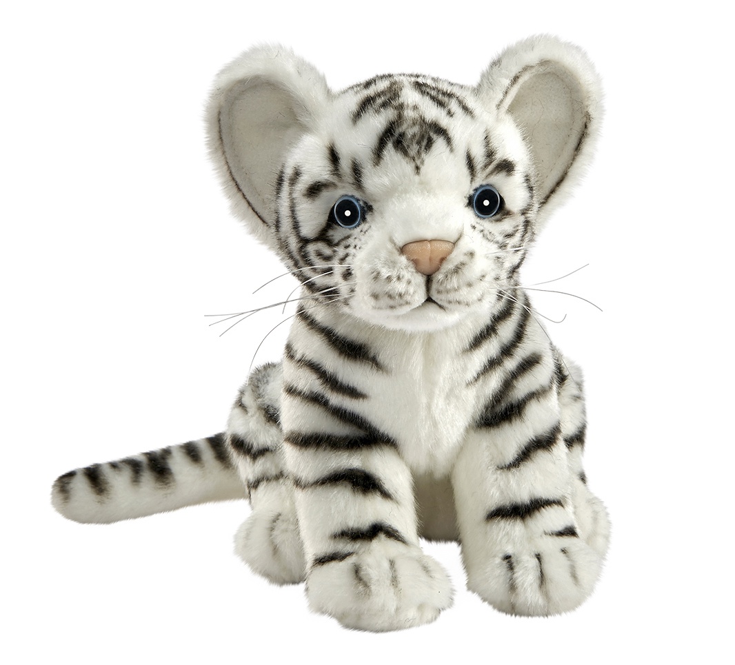 Мягкая игрушка HANSA 7287 Белый тигренок, 17 см коричневый