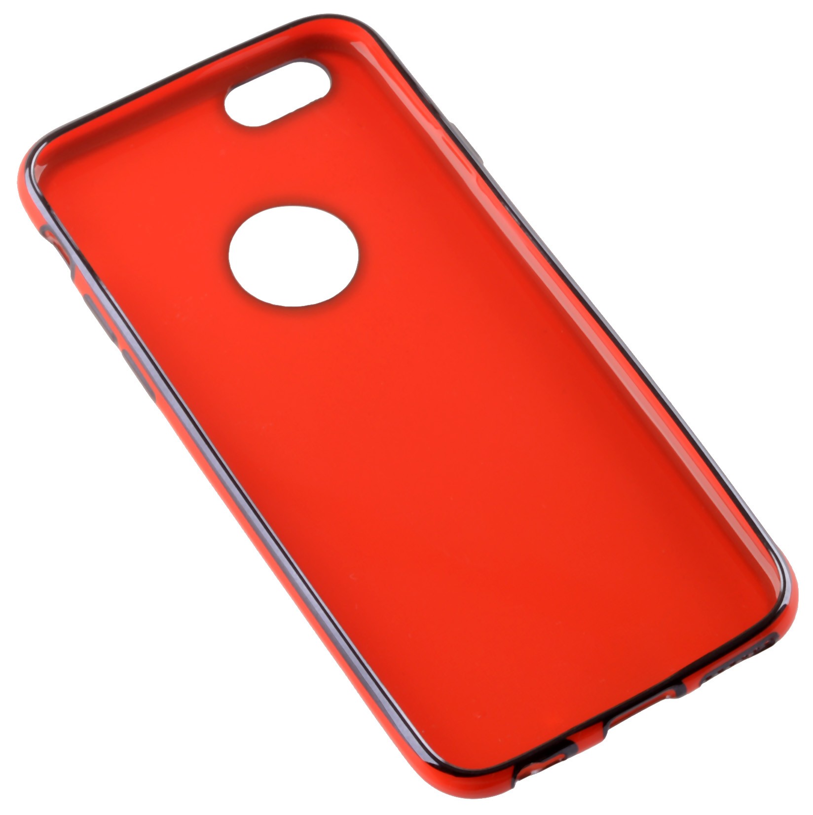 фото Чехол для сотового телефона skinBOX slim silicone color, 4660041408669, красный