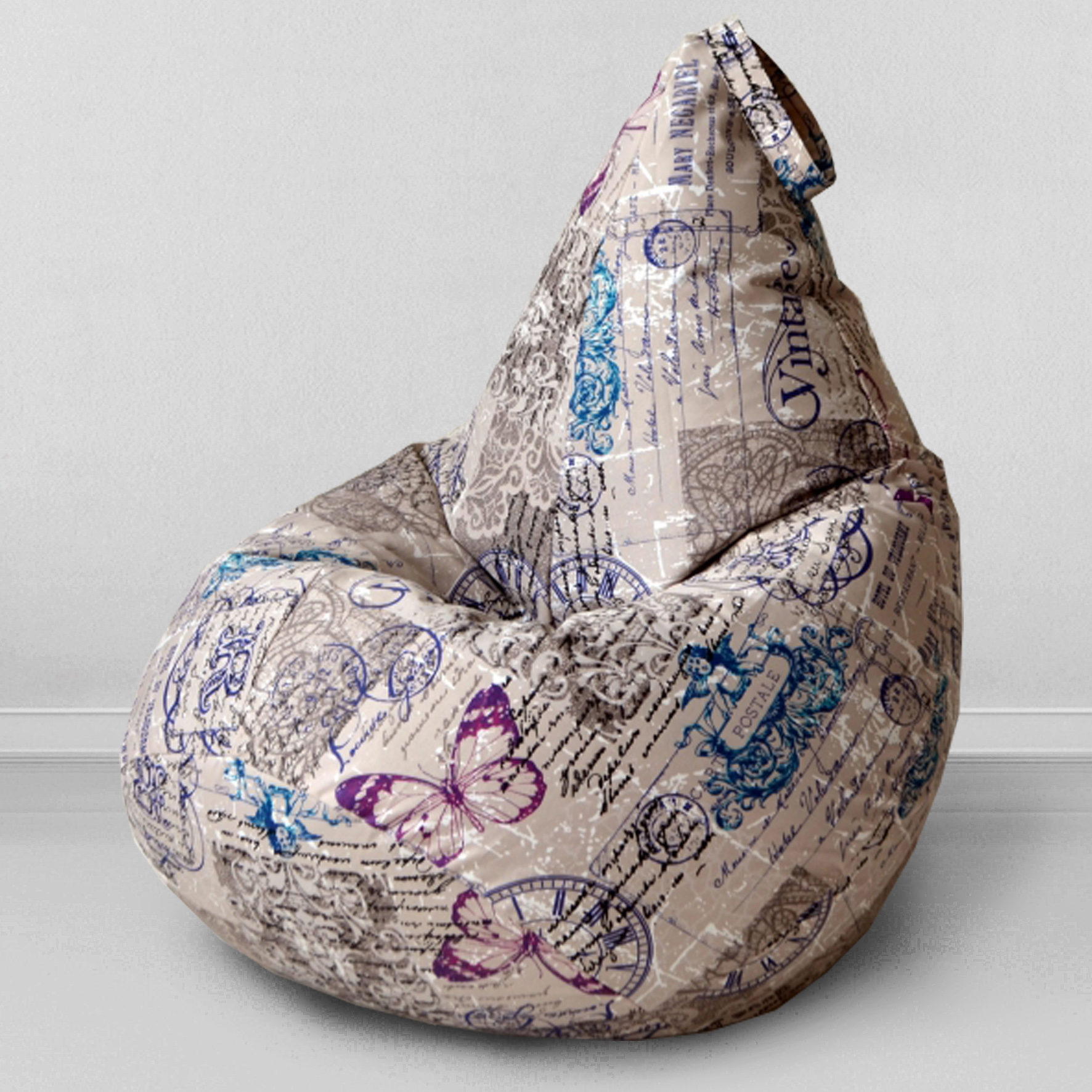 фото Кресло-мешок для сидения "груша", ХХL, Винтаж Mypuff