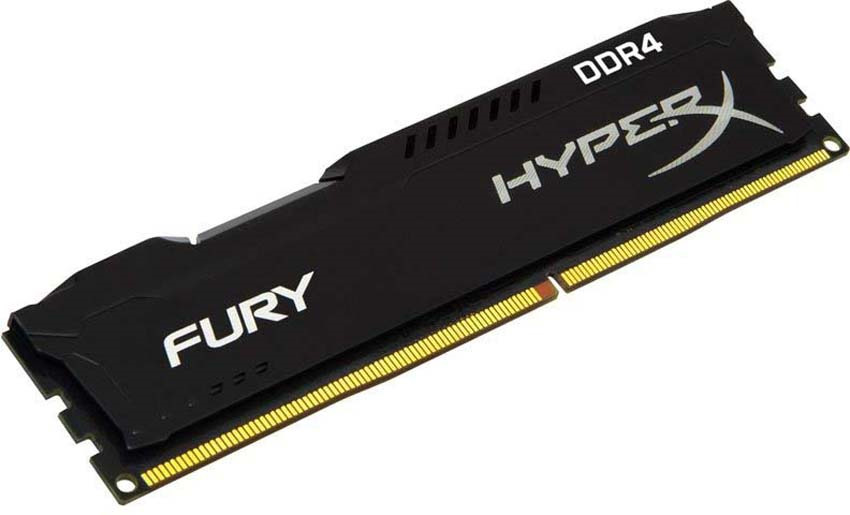 фото Модуль оперативной памяти Kingston HyperX Fury DDR4 DIMM, 8GB, 2666MHz, CL16, HX426C16FB2/8, black