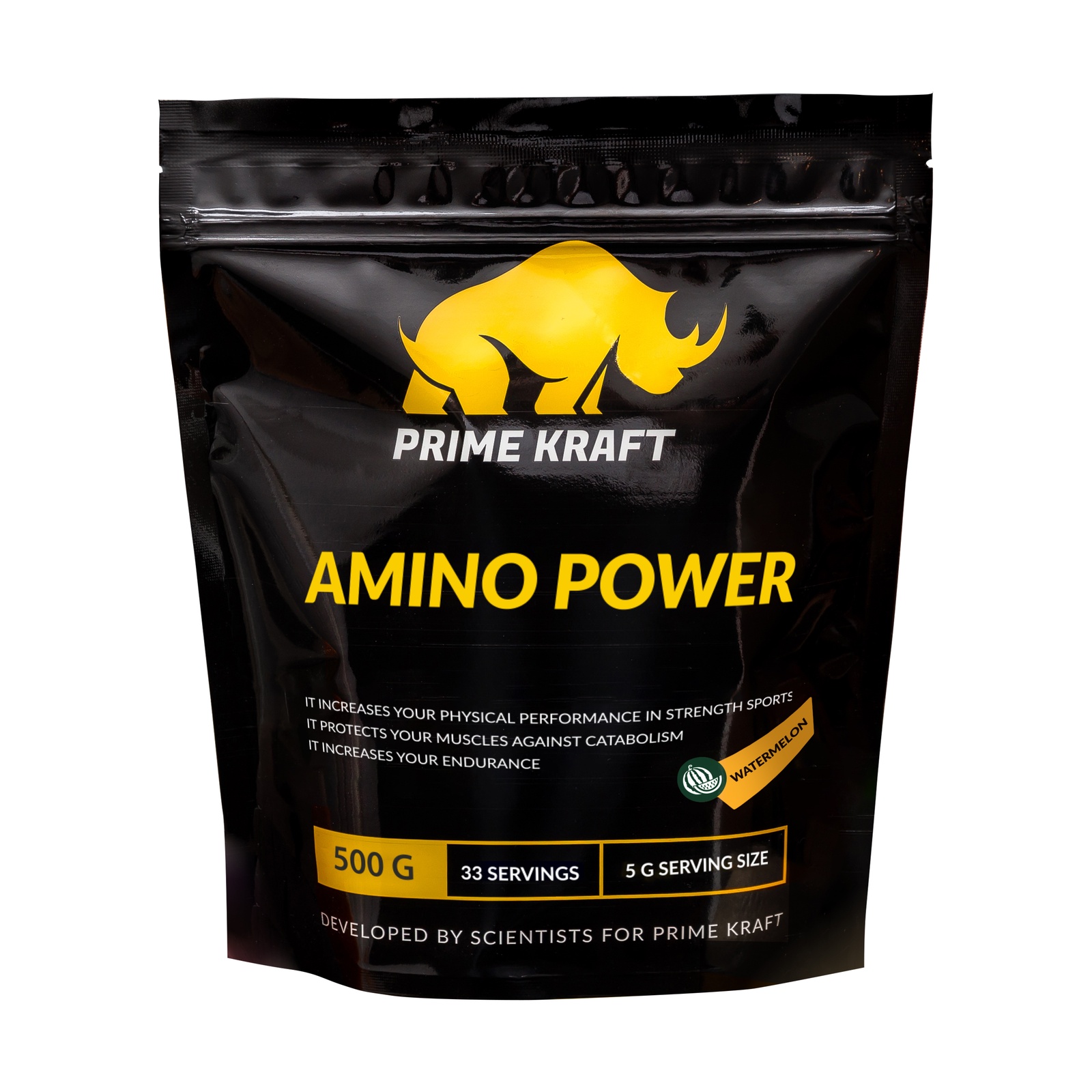 фото Напиток сухой Prime Kraft "Amino Power", коктейль фруктово-ягодный, арбуз, 500 г