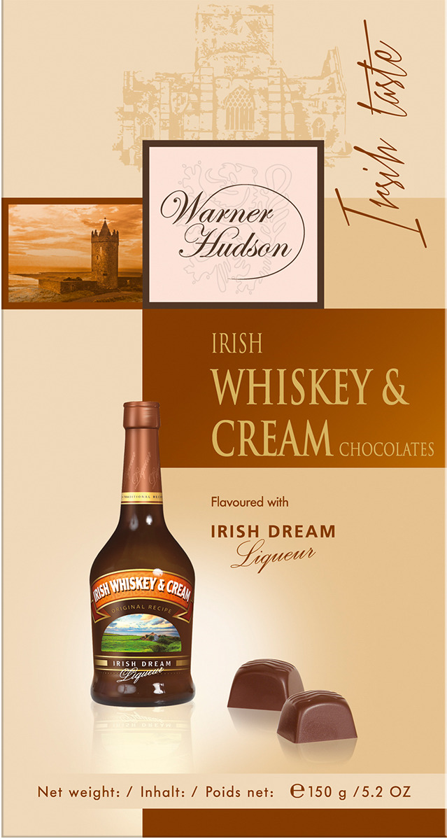 фото Набор шоколадных конфет Piasten "Warner Hudson" с ирландским виски и сливками, 150 г