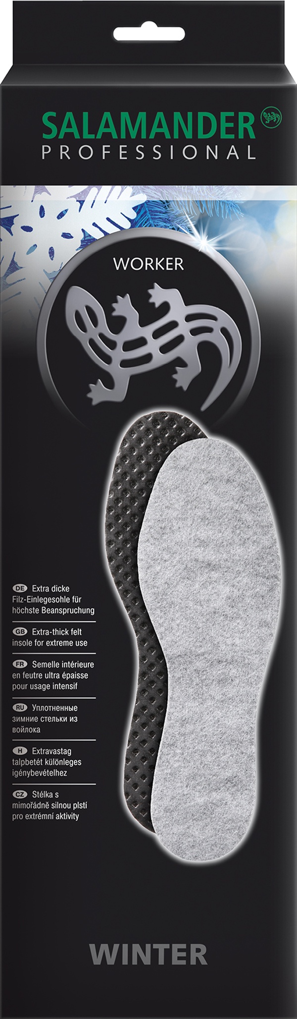 Стельки для обуви Salamander Защита и уход, 685654, светло-серый, серебристый