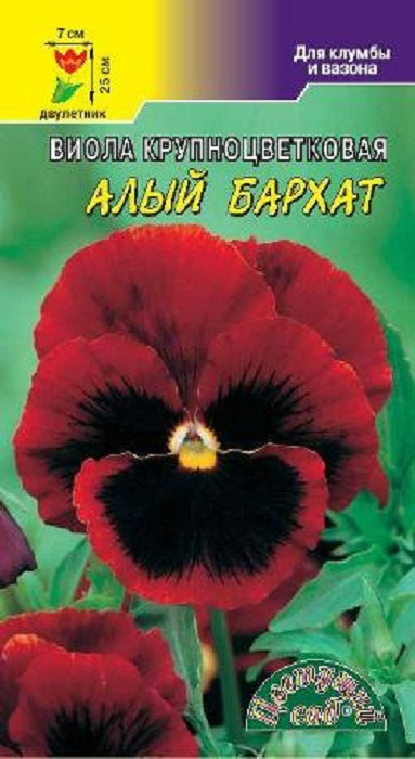 фото Семена Цветущий сад "Виола Алый Бархат", 0,1 г