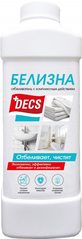 фото Отбеливатель DECS Белизна Гель, 23211, концентрированный, 1 л