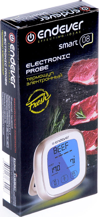 фото Термометр для приготовления пищи Endever Smart-08, Пластик, Нержавеющая сталь