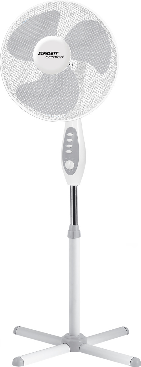 Напольный вентилятор Scarlett Comfort SC-SF111B18, белый Напольный вентилятор Scarlett Comfort SC-SF111B18, белый