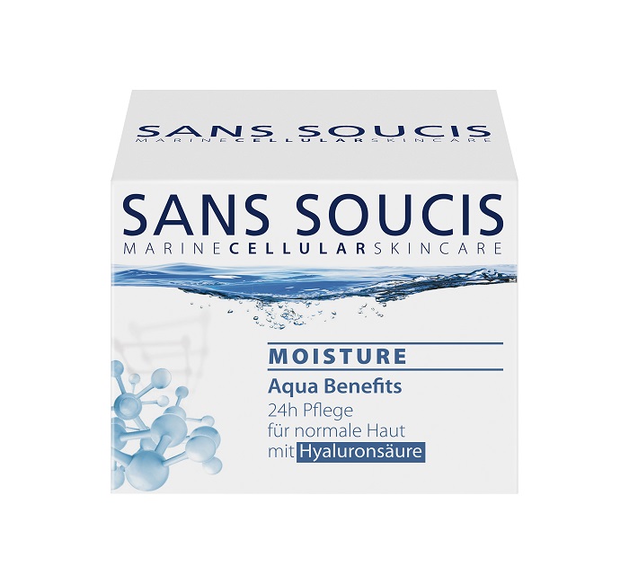 фото Крем для ухода за кожей Sans Soucis Крем увлажняющий 24 -часового ухода «MOISTURE AQUA BENEFITS» , 50мл, 50