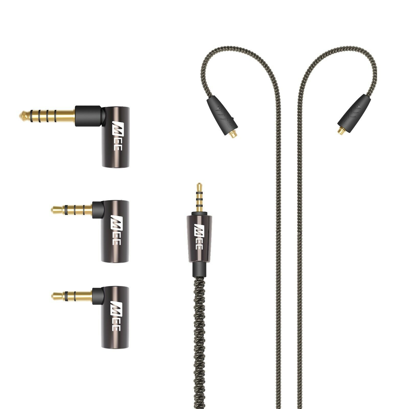 фото Кабель MEE audio UNIVERSAL MMCX BALANCED AUDIO CABLE WITH ADAPTER SET, CMB-BAL-SET