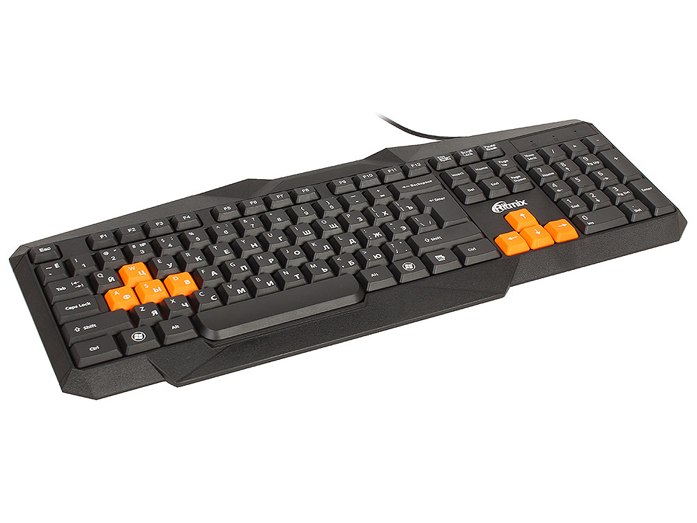 фото Клавиатура RITMIX проводная RKB-152,  USB, черный, оранжевый