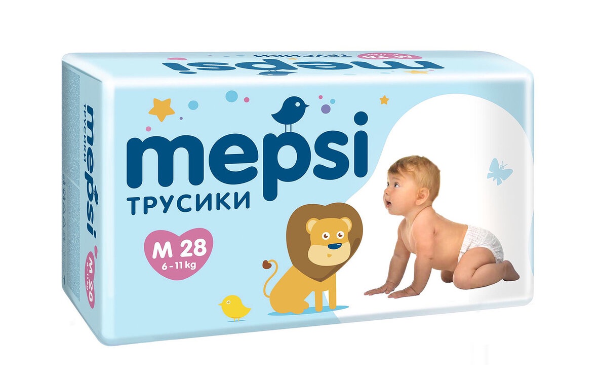 фото Трусики-подгузники MEPSI, М (6-11 кг), 28 шт.