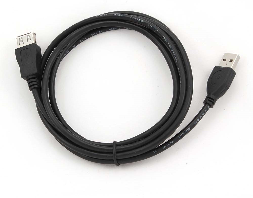 Удлинитель кабеля Pro Legend USB 2.0 А - USB А, PL1300, черный, 1,5 м