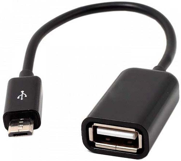 Кабель Pro Legend OTG USB (f) - MicroUSB (m), PL1372, белый, 0,1 м