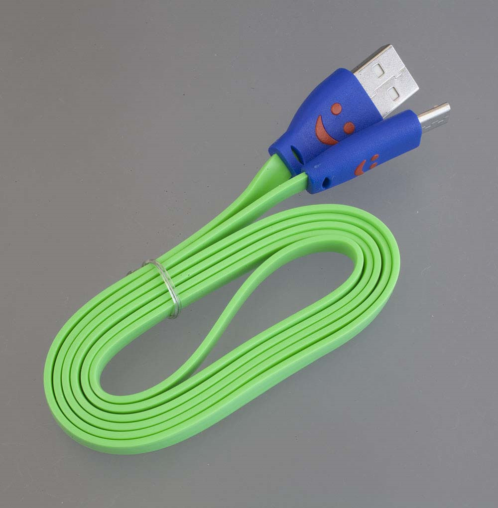 фото Кабель Pro Legend Micro USB светящийся, PL1330, зеленый, 1 м