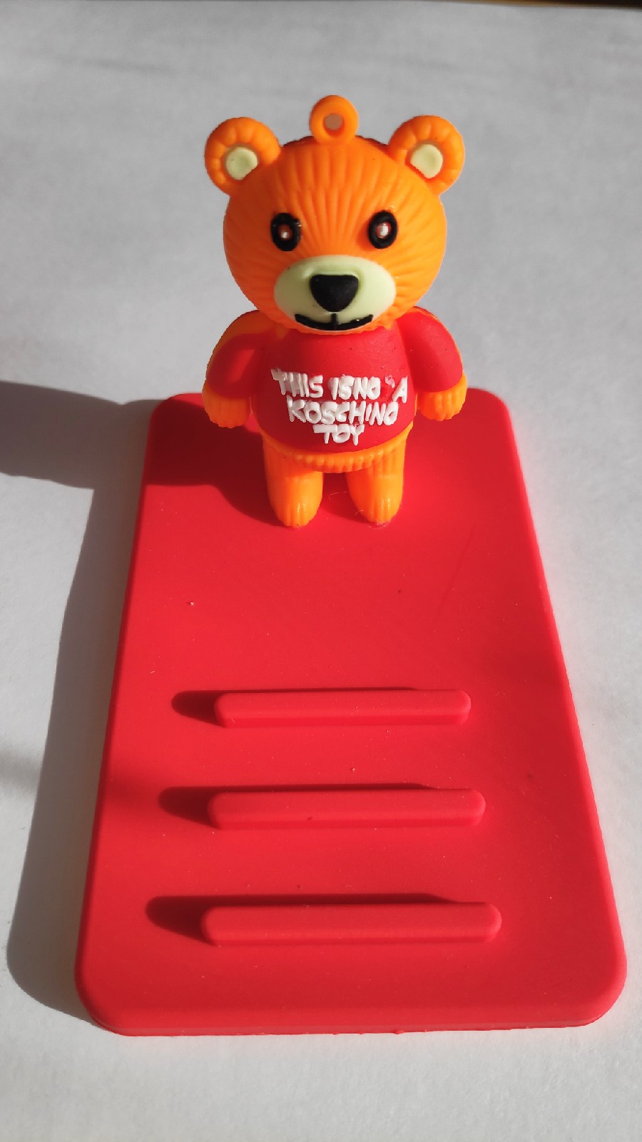 фото Держатель для телефона S4u Оранжевый Мишка, medvedik, красный