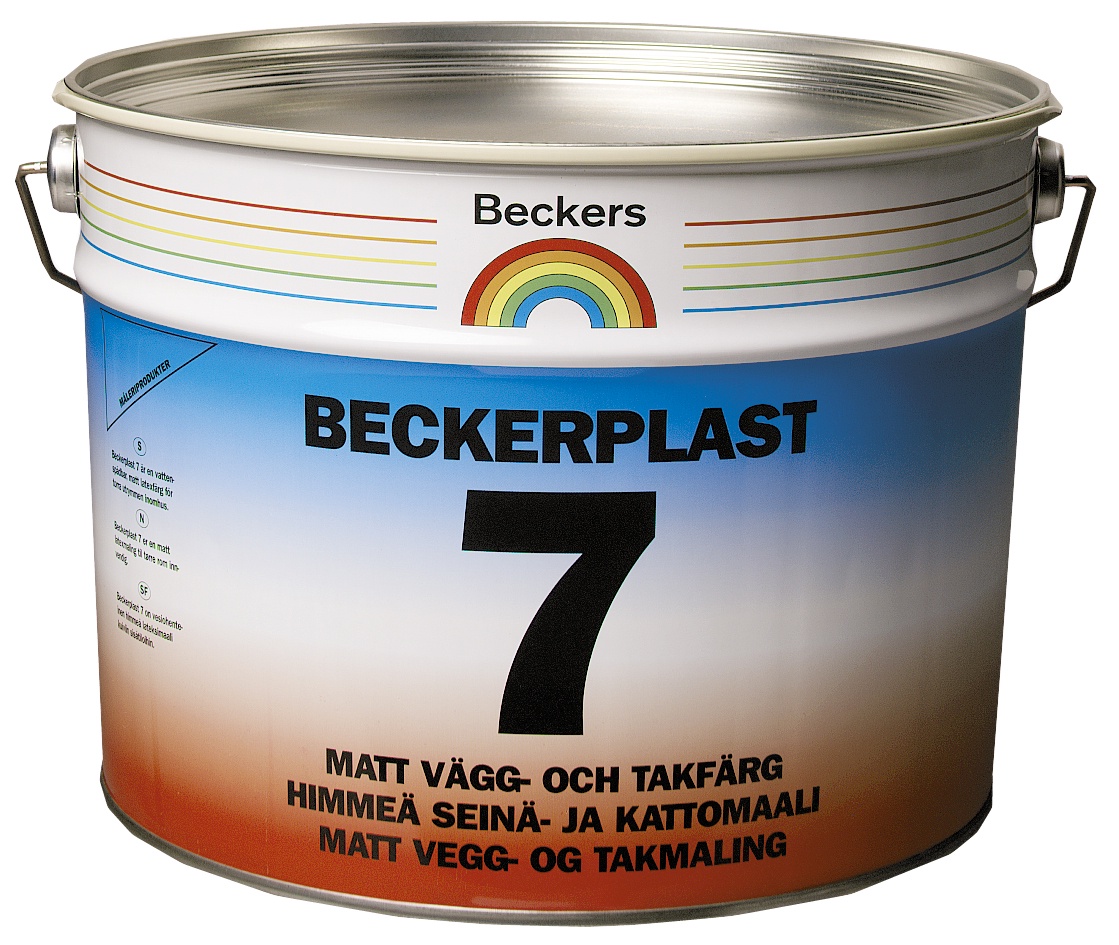 фото Краска BECKERS BECKERPLAST 7 A мат 0,9л, 088038