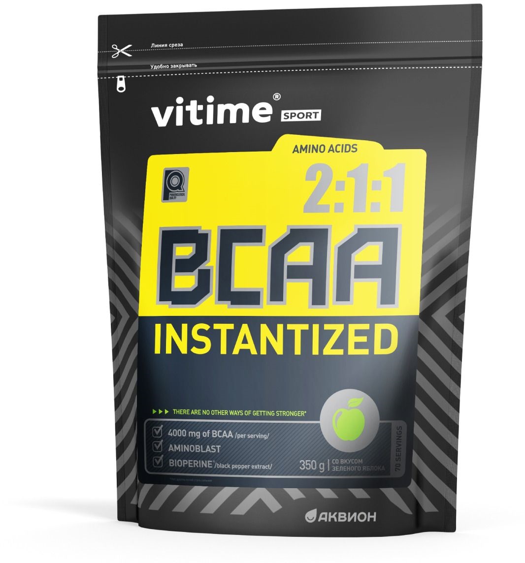 фото Аминокислотный комплекс Vitime BCAA со вкусом яблока