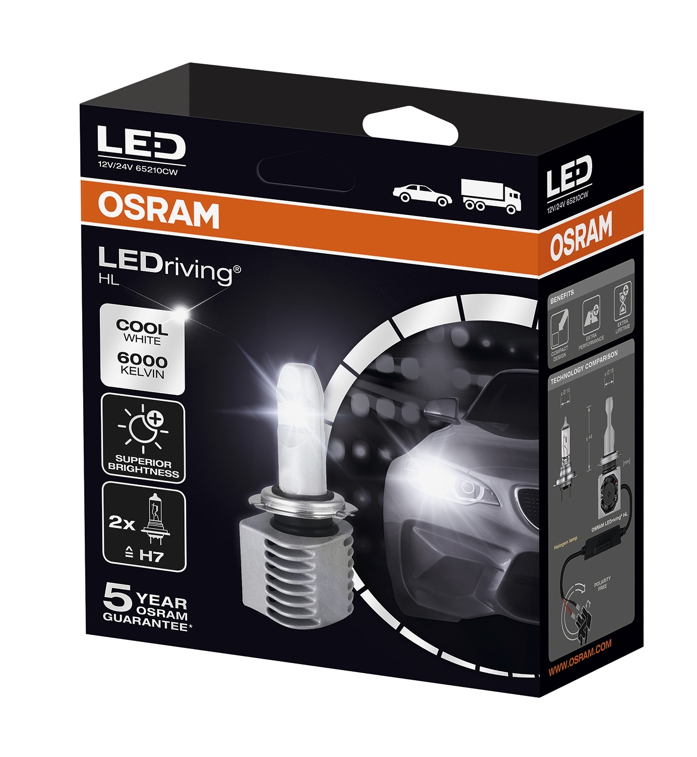 фото Лампа автомобильная Osram LEDriving HL 14 Вт, Светодиодная