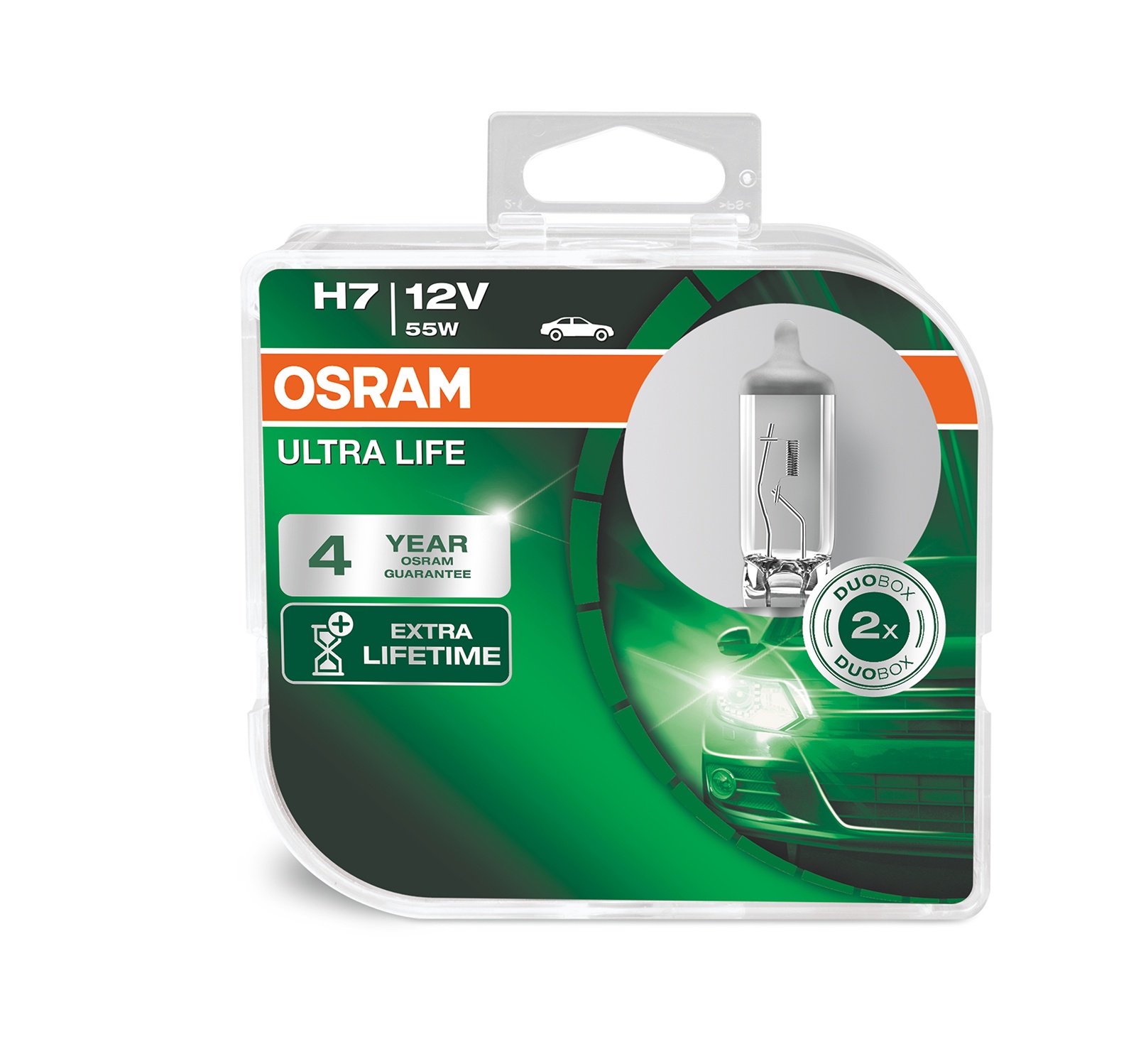 фото Лампа автомобильная Osram ULTRA LIFE 55 Вт, Галогенная