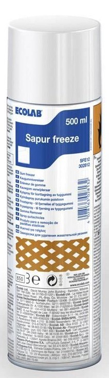 фото Баллон со сжатым воздухом Ecolab Sapur Freeze (Carpet Freeze), 3028120, 0.65