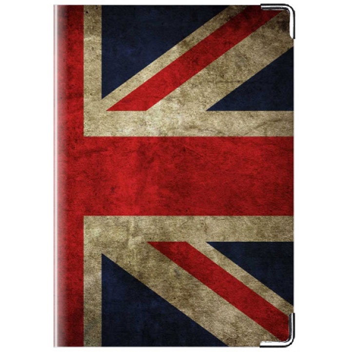 фото Обложка для паспорта TINA BOLOTINA Британский Флаг, PST-133, красный, синий