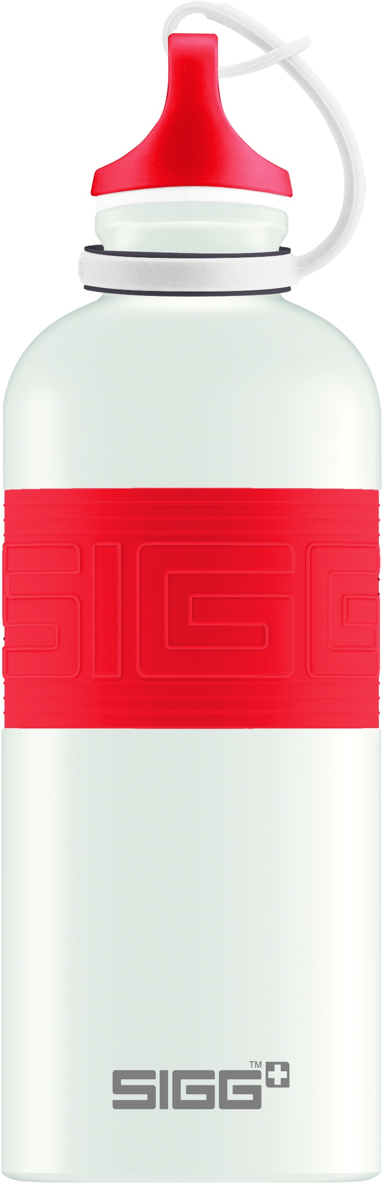 фото Бутылка для воды SIGG 0,6 л. 8687.00 CYD Pure White Touch Red 2.0