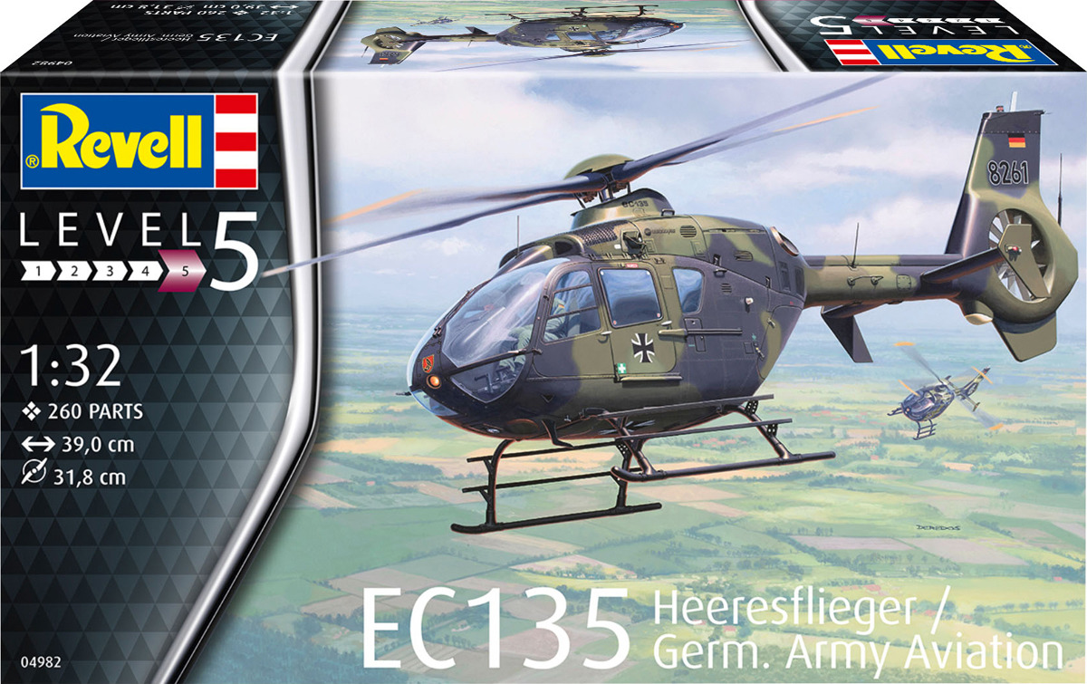 фото Сборная модель Revell "Вертолет Ec135 Немецкая армия", 04982R