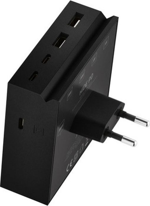 фото Зарядное устройство USBepower Hide PD, настенный, черный