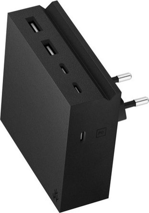 фото Зарядное устройство USBepower Hide PD, настенный, черный