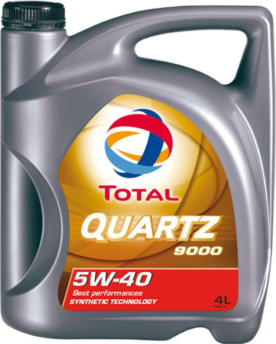 Характеристики Моторное масло Total QUARTZ 9000 5W-40 Синтетическое 4 л .