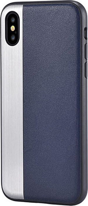 фото Чехол для сотового телефона Comma Jezz case Blue для Apple iPhone X, темно-синий