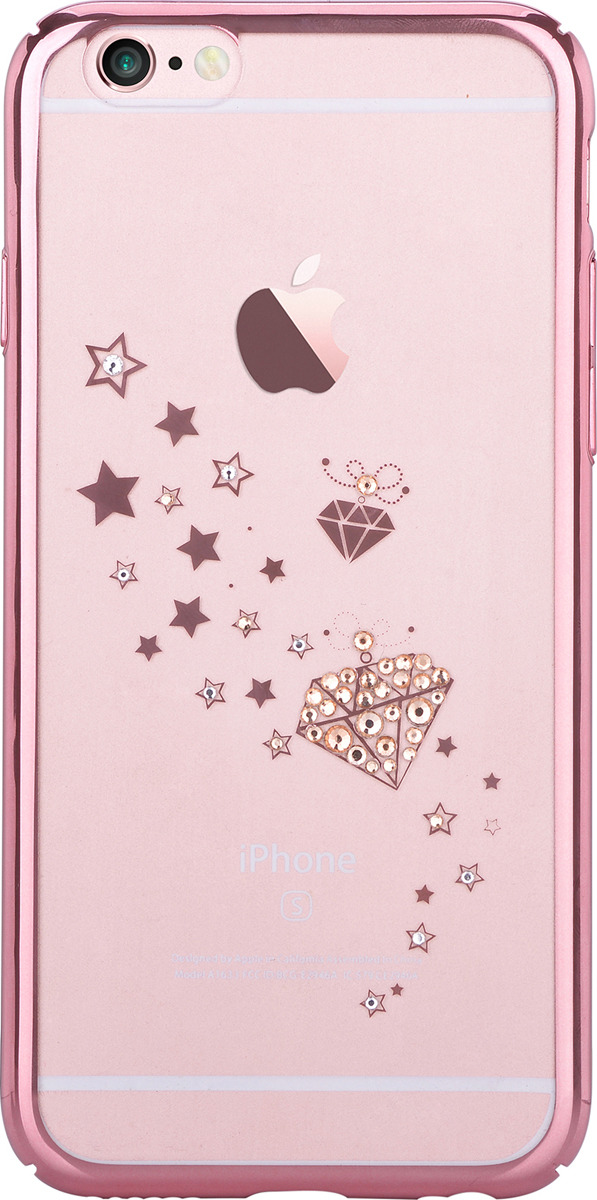 фото Чехол для сотового телефона Devia Crystal Engaging case для Apple iPhone 6/6S, золотой