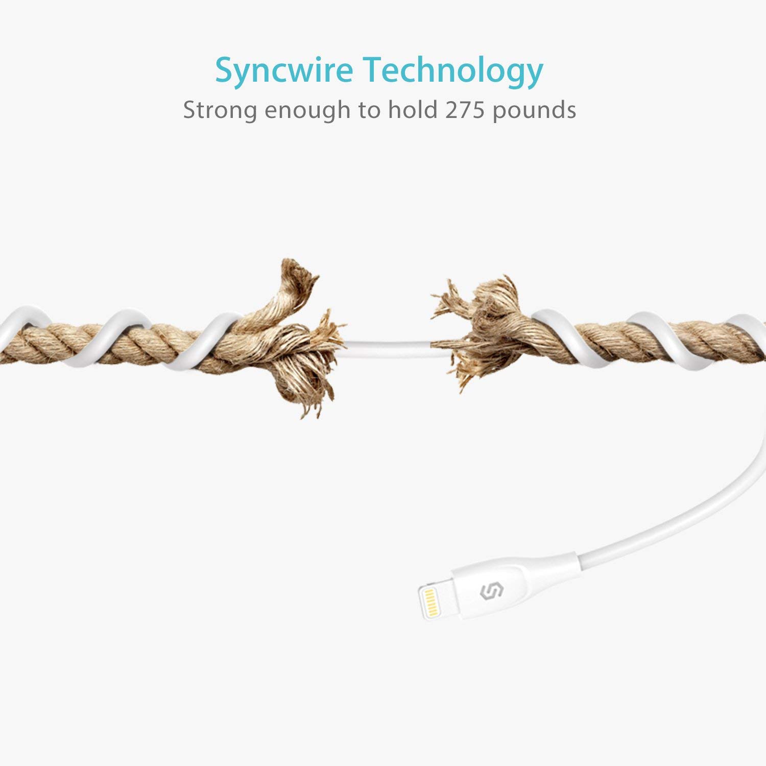 фото Кабель Syncwire Syncwire iPhone Lightning Cable, SW-LC034, белый